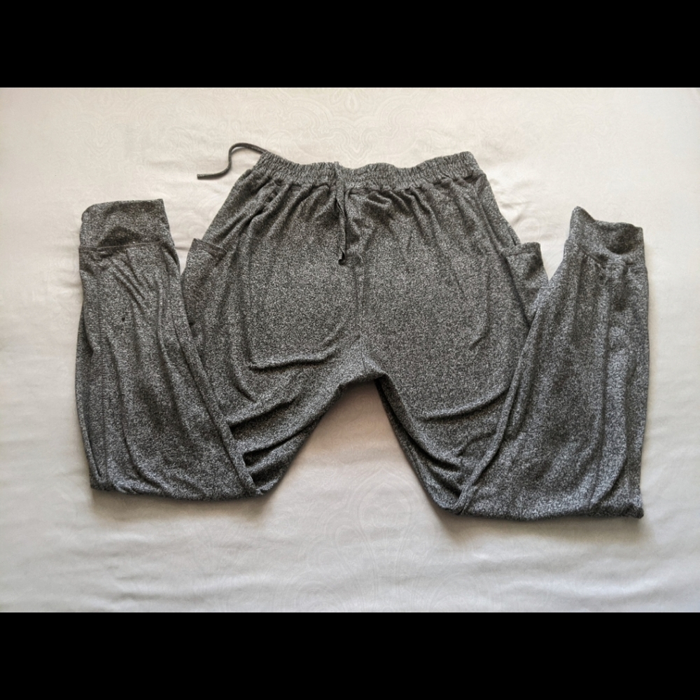 Grey sweatpant joggers
